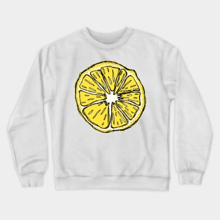 Dark and Gritty Lemon Cross Section Crewneck Sweatshirt